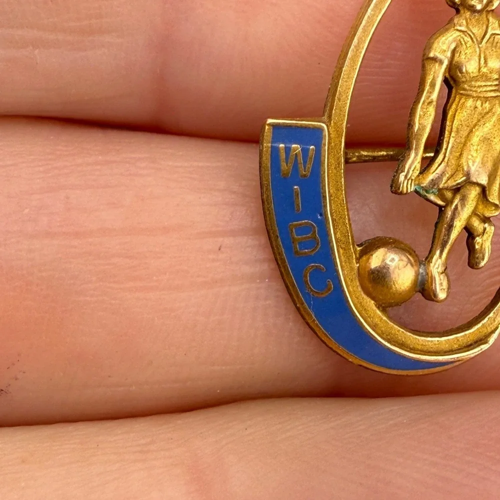 Vintage Gold Filled Brooch Women's International Bowling Congress WIBC 277